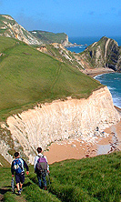 PHOTO Walkers by Durdle Door