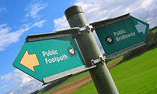 PHOTO Footpath sign