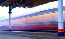 PHOTO Train at Wareham station